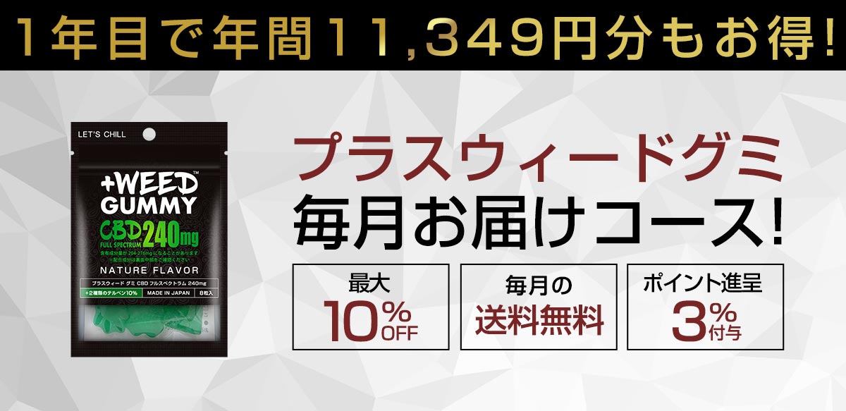 CBDグミ毎月お届けコース