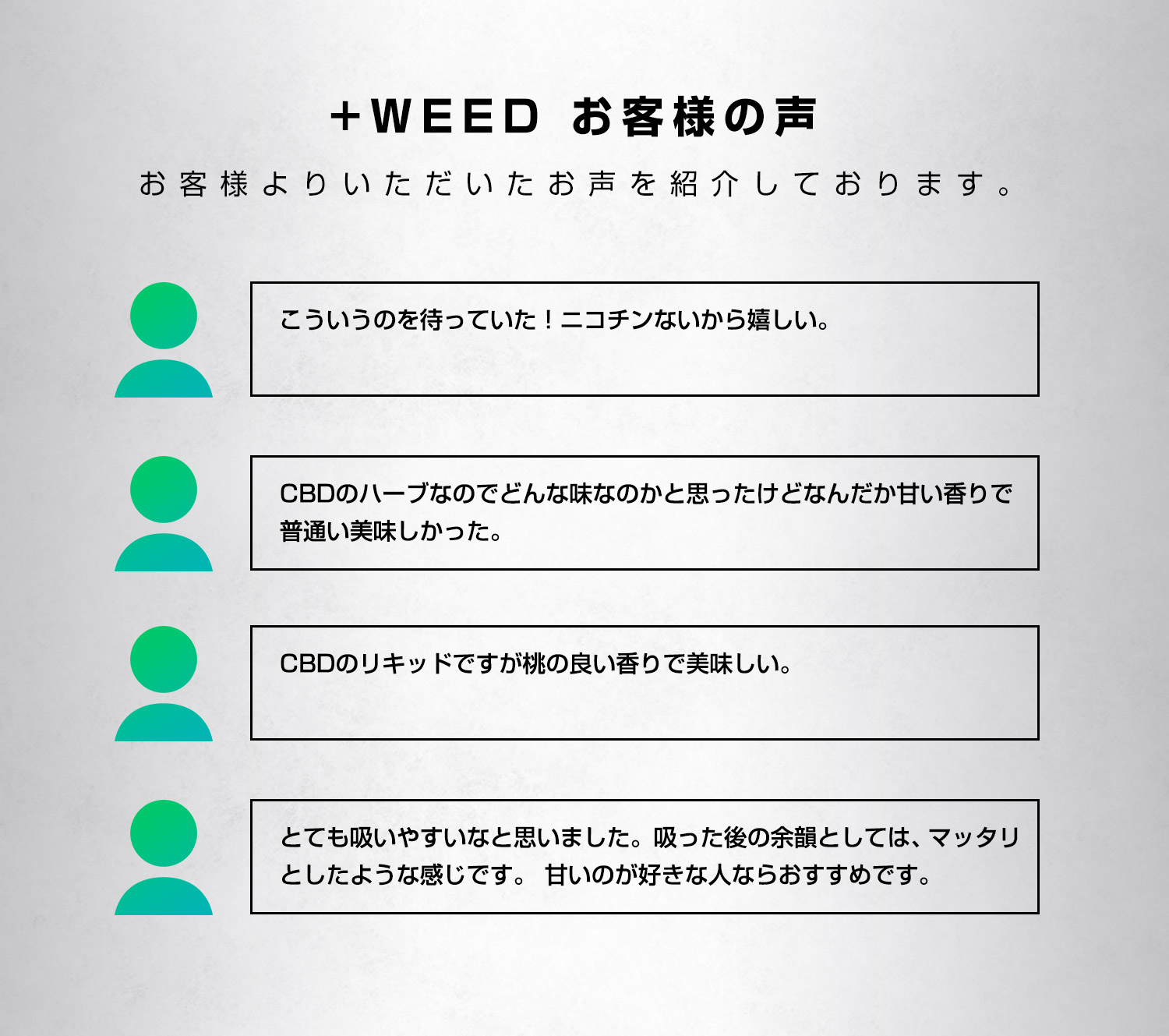 +WEEDお客様の声