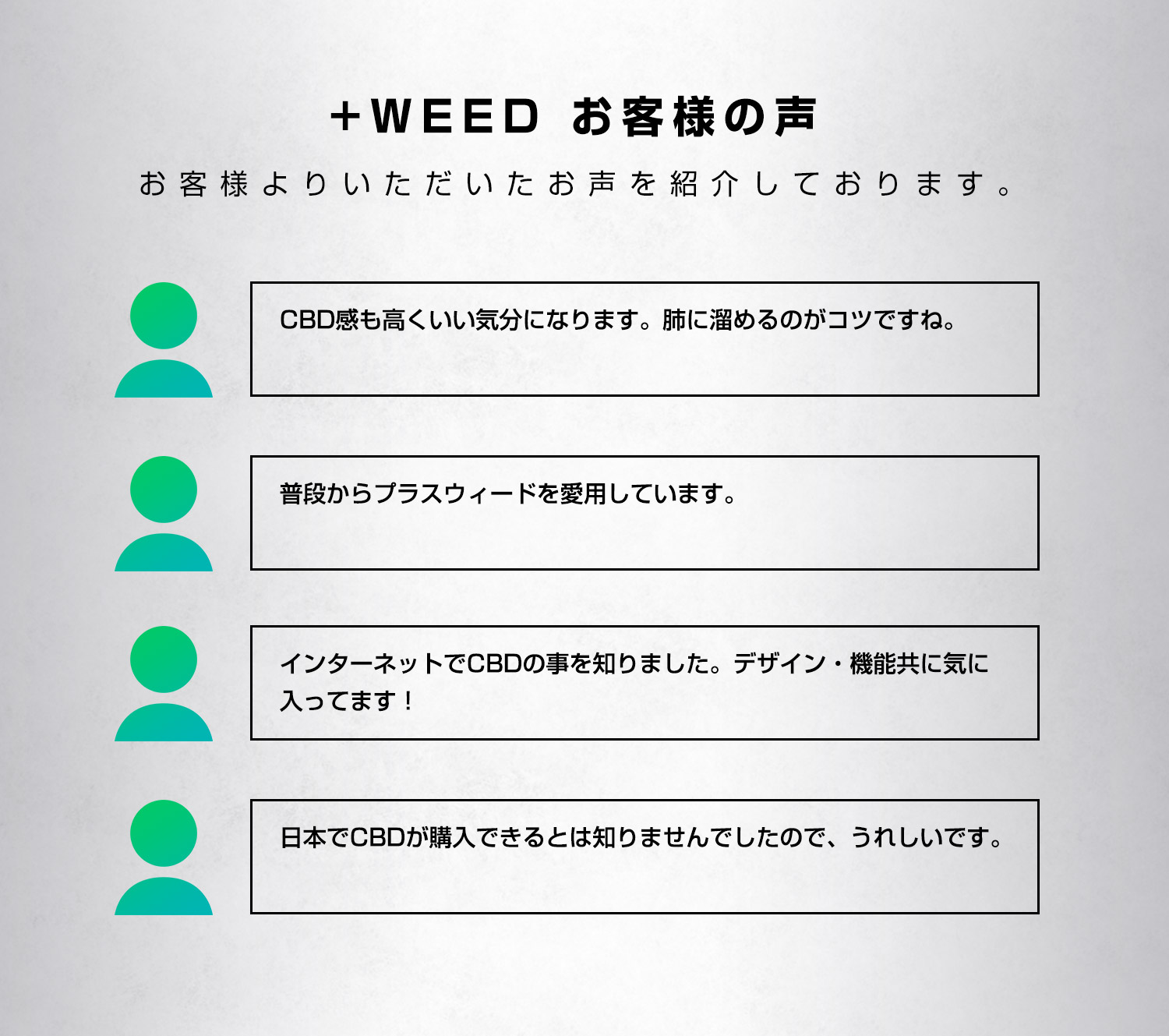 +WEEDお客様の声
