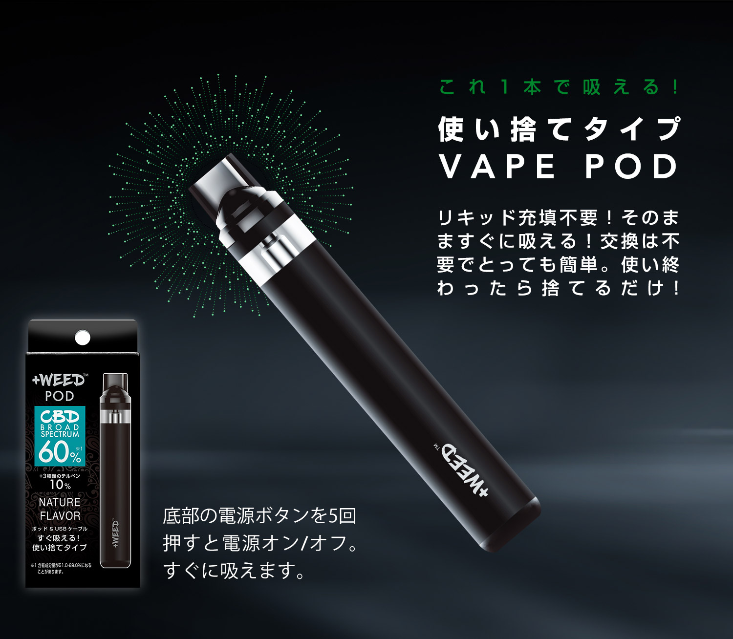 CBD吸煙用交換カートリッジ